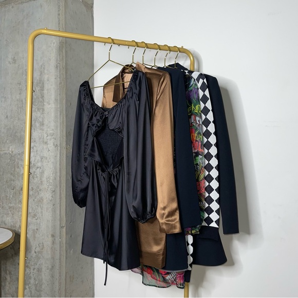 Princess Polly Nakita Long Sleeve Mini Satin Cutout Dress in Black - Picture 7 of 17